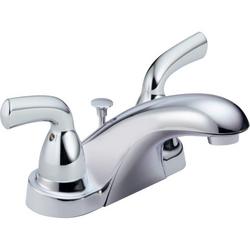 Two Handle Centerset Bathroom Sink Faucet in Chrome