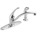 Single Handle Kitchen Faucet with Side Spray in Chrome