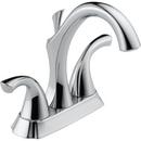 1.5 gpm 3-Hole Centerset Bathroom Faucet with Double Lever Handle and Drain Assembly in Polished Chrome