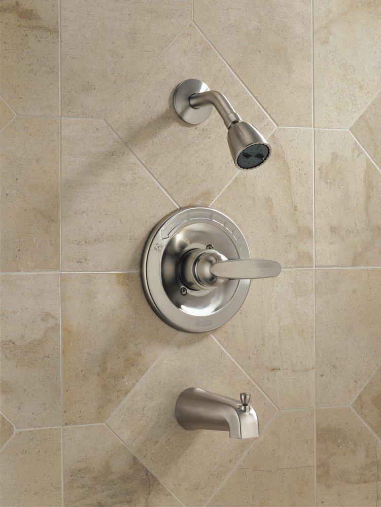 Delta Faucet Brilliance Stainless Single Handle Single Function Bathtub & Shower Faucet (Trim Only) 