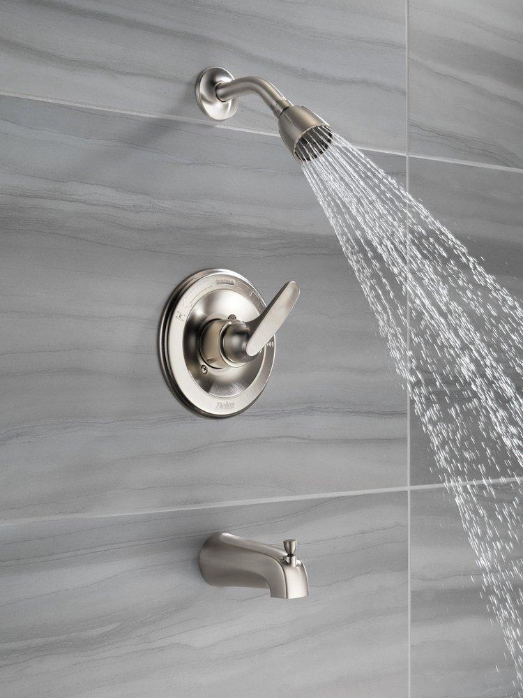 Delta Faucet Brilliance Stainless Single Handle Single Function Bathtub & Shower Faucet (Trim Only) 