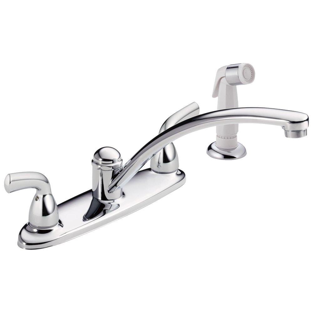 Delta Faucet Chrome Two Handle Kitchen Faucet 