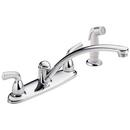 Two Handle Kitchen Faucet with Side Spray in Chrome