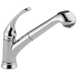 Single Handle Pull Out Kitchen Faucet in Chrome