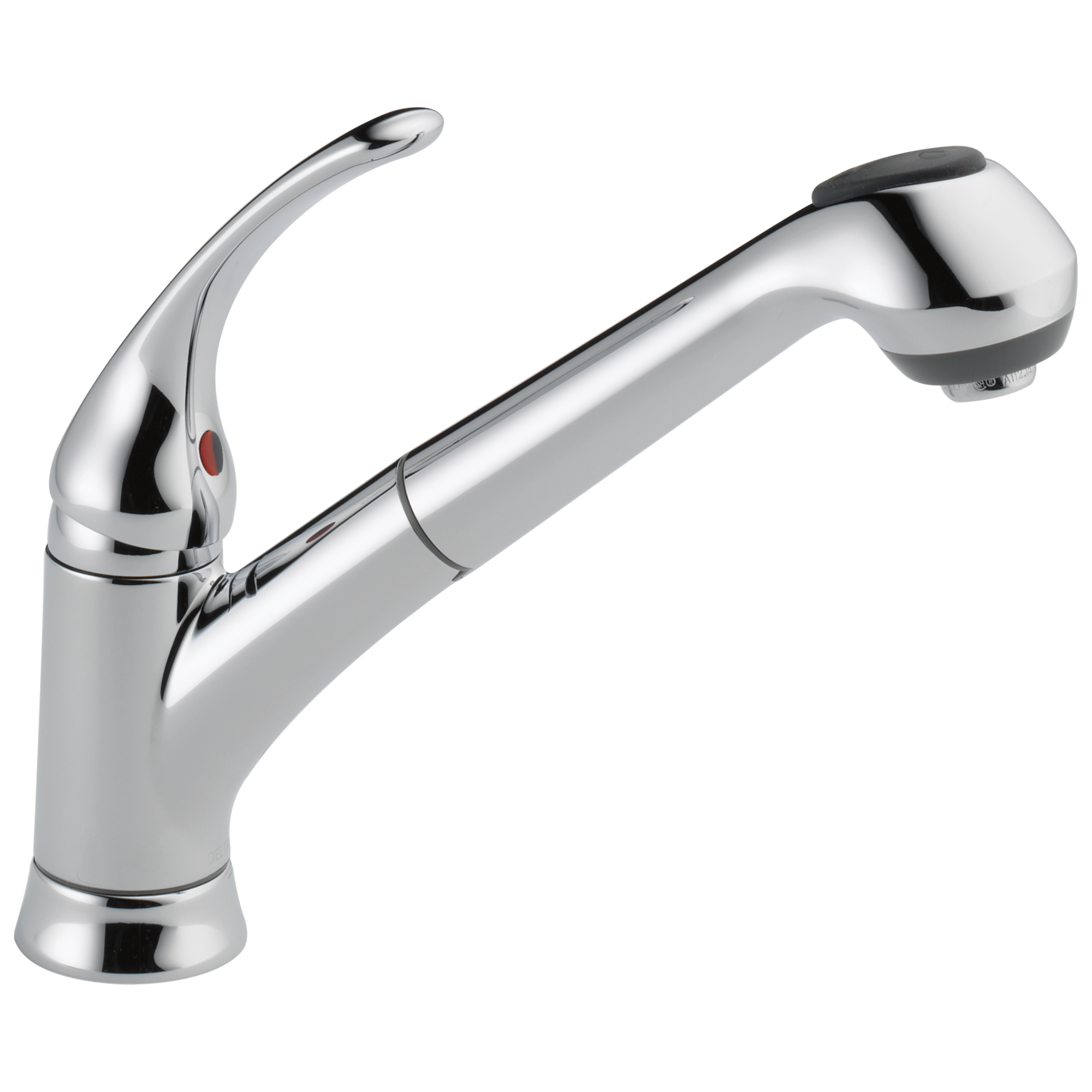 Delta Faucet Chrome Single Handle Pull Out Centerset Kitchen Faucet 