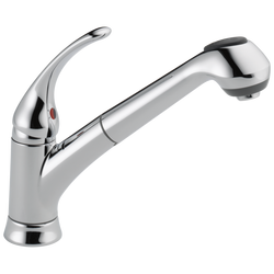 Single Handle Pull Out Kitchen Faucet in Chrome