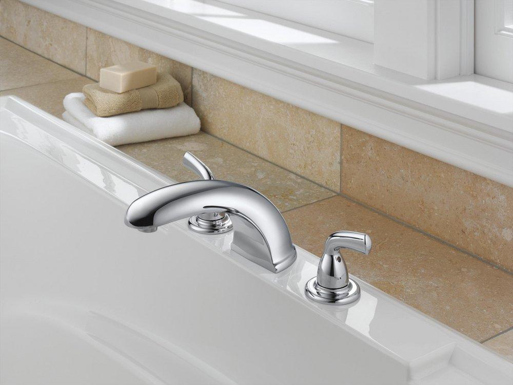 Delta Faucet Chrome Two Handle Roman Tub Faucet Trim Only 