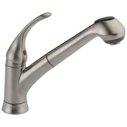 Single Handle Pull Out Kitchen Faucet in Brilliance&reg; Stainless