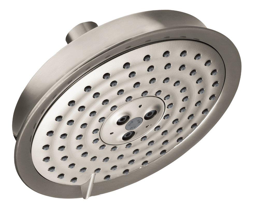 Hansgrohe Brushed Nickel Multi Function BalanceAir, RainAir and WhirlAir Showerhead 