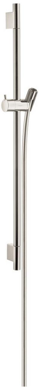 24 in. Shower Rail with Hose in Polished Nickel