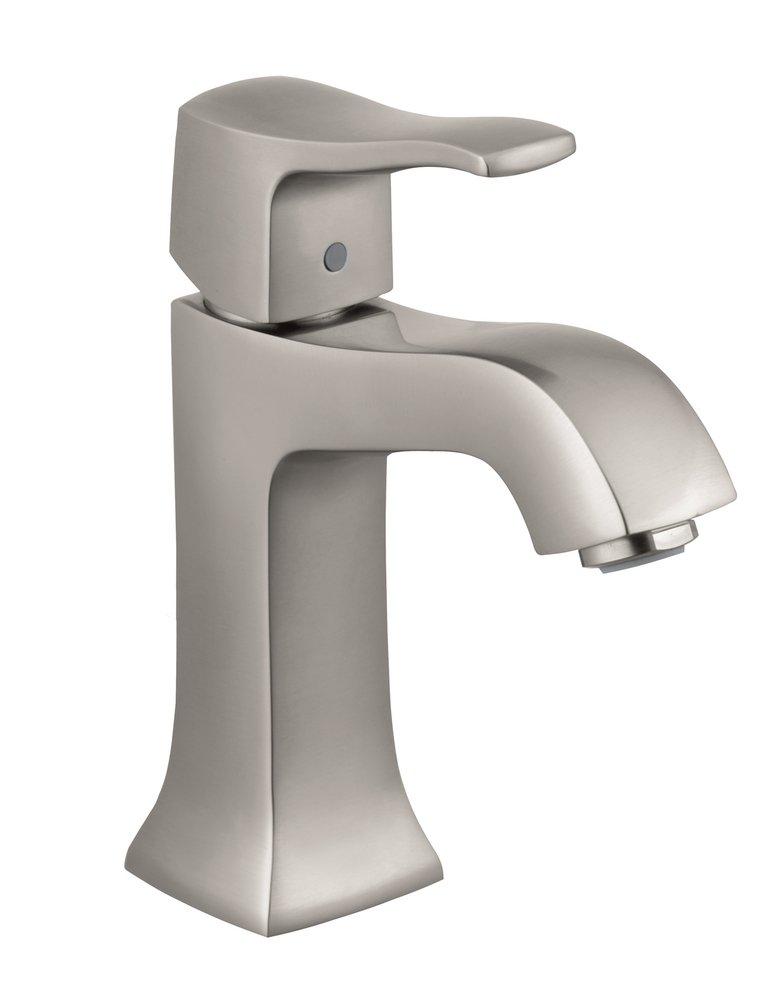 Hansgrohe Brushed Nickel Single Handle Monoblock Bathroom Sink Faucet 