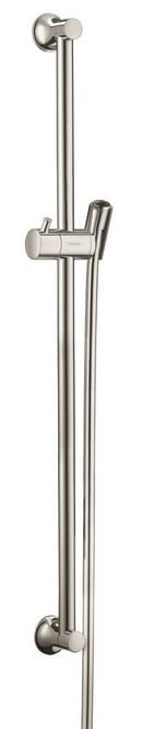 24-5/8 in. Shower Rail with Hose in Polished Nickel