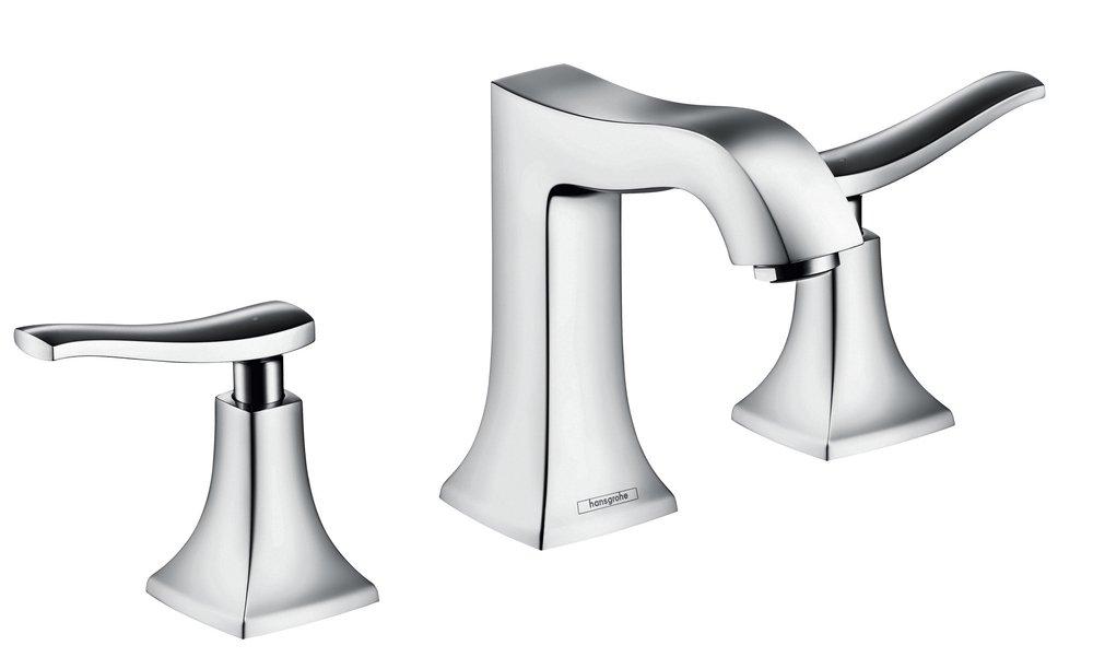 Hansgrohe Polished Chrome Two Handle Widespread Bathroom Sink Faucet 