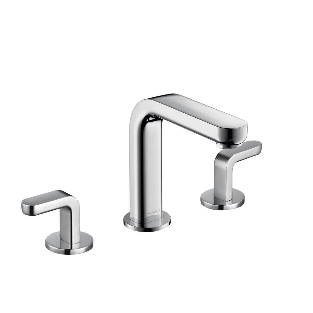 Hansgrohe Polished Chrome Two Handle Widespread Bathroom Sink Faucet 