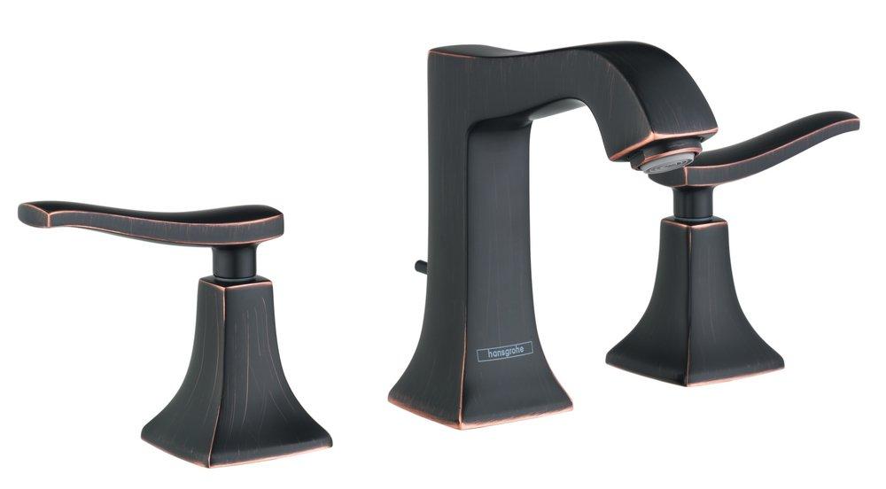 Hansgrohe Rubbed Bronze Two Handle Widespread Bathroom Sink Faucet 