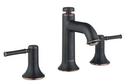 Two Handle Bathroom Sink Faucet in Rubbed Bronze