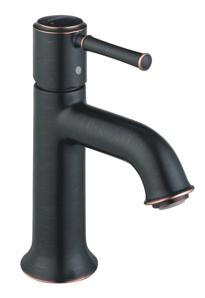 Hansgrohe Rubbed Bronze Single Handle Monoblock Bathroom Sink Faucet 