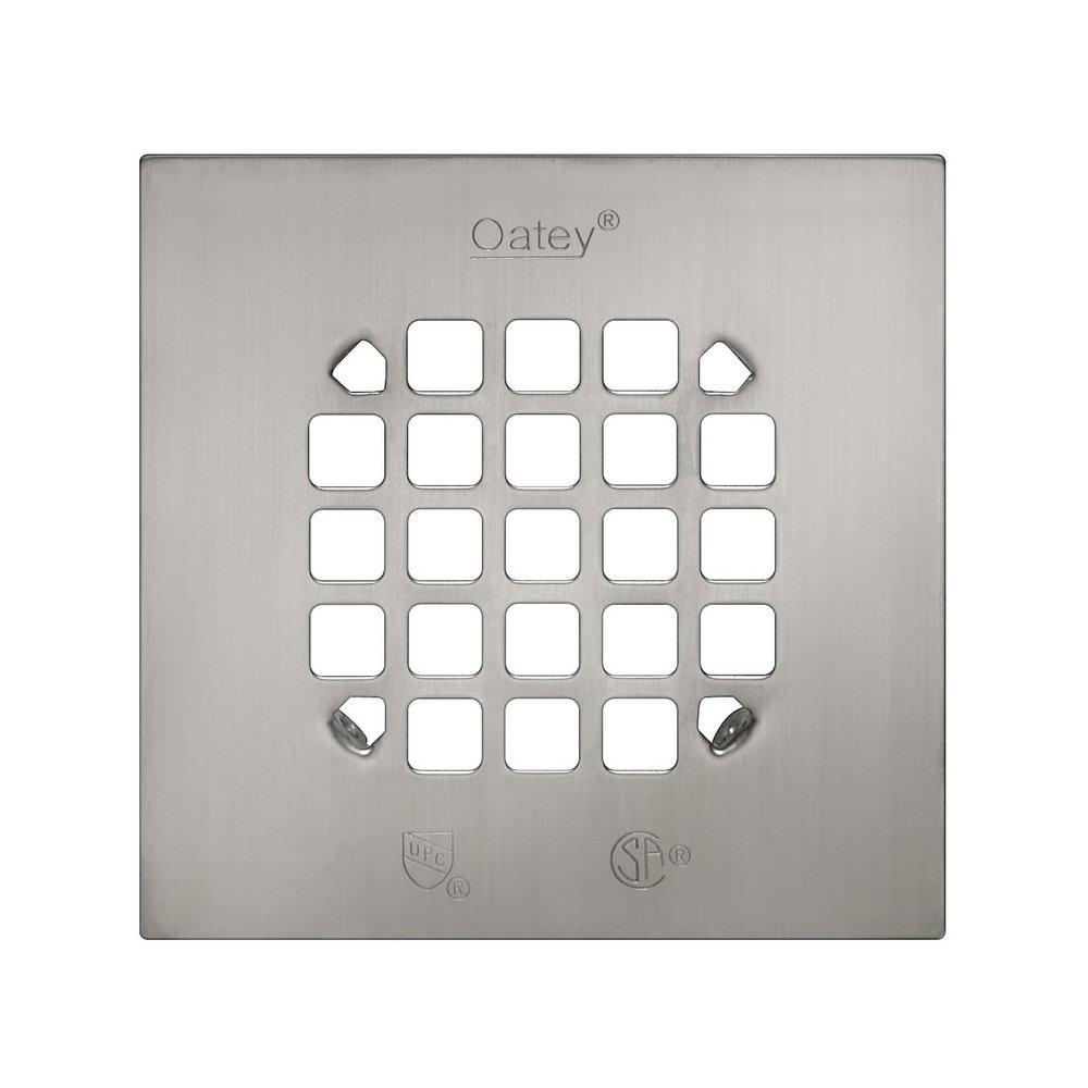 Oatey&reg; Brushed Nickel Square Strainer 