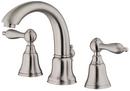 1.5 gpm 2-Hole Double Lever Handle Mini Widespread Faucet in Brushed Nickel