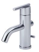Single Lever Handle Lavatory Faucet with Trim Line in Polished Chrome