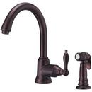 Single Lever Handle Kitchen Faucet with Sidespray in Oil Rubbed Bronze