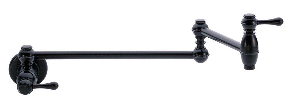 Gerber Plumbing Satin Black Single Handle Lever Handle Pot Filler 