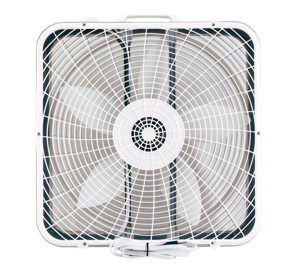 Air King America Inc White 5-Blade Box Portable Fan 