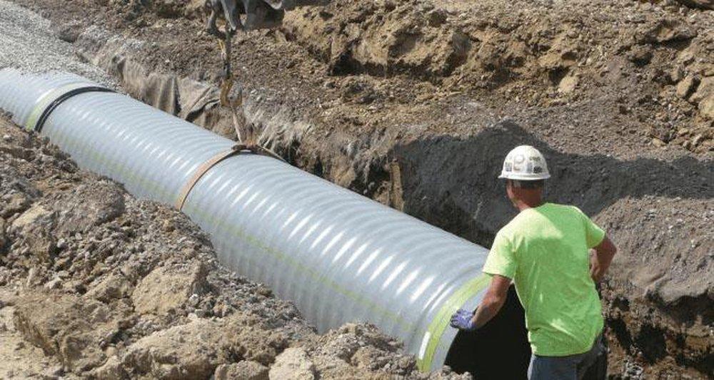 ADS&reg; Grey 30 in. HDPE Drainage Pipe 