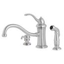 Single Handle Centerset Kitchen Faucet in Stainless Steel