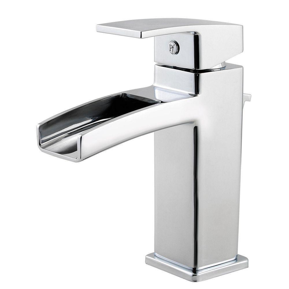 Pfister Polished Chrome Single Lever Handle Bathroom Sink Faucet 