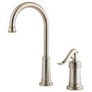 2.2 gpm 2-Hole Bar and Prep Faucet with Single Lever Handle in Brushed Nickel
