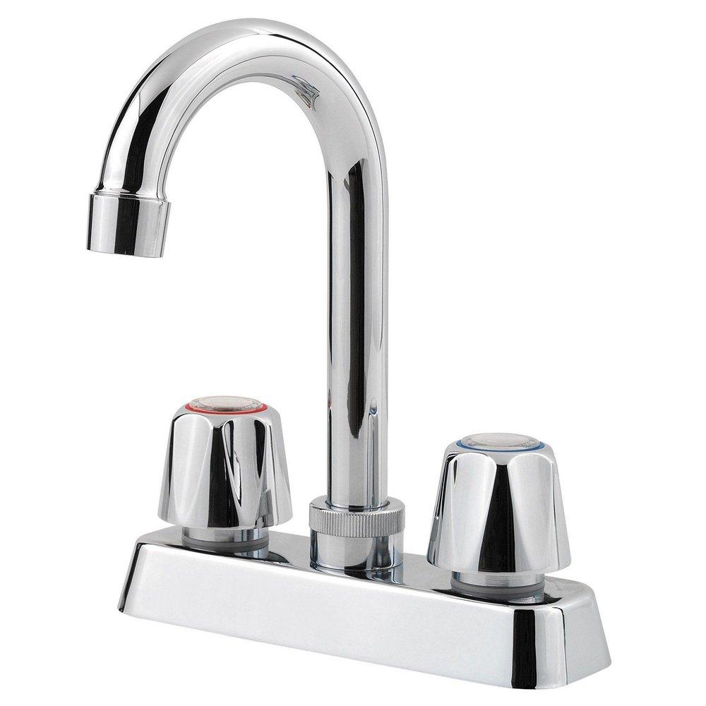 Pfister Polished Chrome Two Knob Handle Bar Faucet 