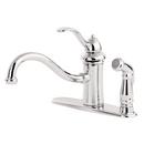 Pfister Polished Chrome 3-Hole Kitchen Faucet with Single Lever Handle 