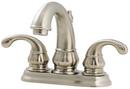 Centerset Lavatory Faucet with Double Lever Handle in Brushed Nickel