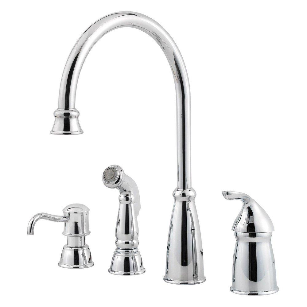 Pfister Polished Chrome Single Handle Kitchen Faucet 