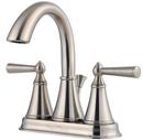 3-Hole Centerset Bath Faucet with Double Lever Handle and 4-1/8 in. Spout Reach in Brushed Nickel