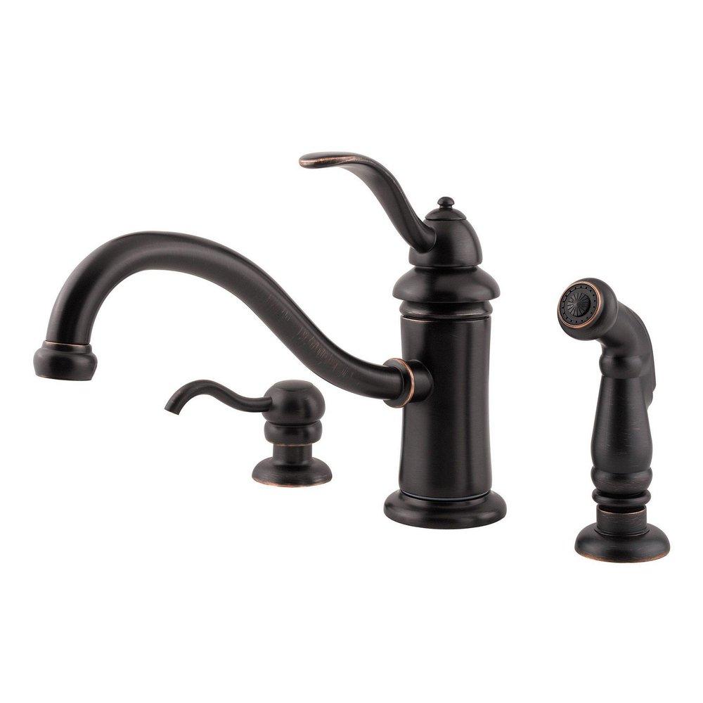 Pfister Tuscan Bronze Single Handle Centerset Kitchen Faucet 