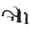 Pfister Tuscan Bronze Single Handle Centerset Kitchen Faucet 