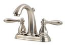 1.5 gpm Double Lever Handle Centerset Lavatory Faucet in Brushed Nickel