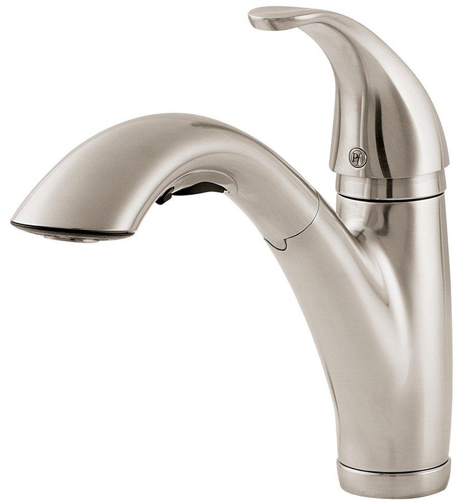 Pfister Stainless Steel 2.2 gpm Single Lever Handle Pull-Out Kitchen Faucet 