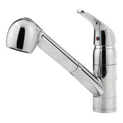 Single Handle Pull Out Kitchen Faucet in Polished Chrome