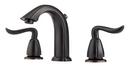 1.5 gpm 3-Hole Widespread Bath Faucet with Double Lever Handle in Tuscan Bronze