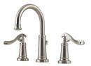 3-Hole Widespread Lavatory Faucet with Double Lever Handle in Brushed Nickel
