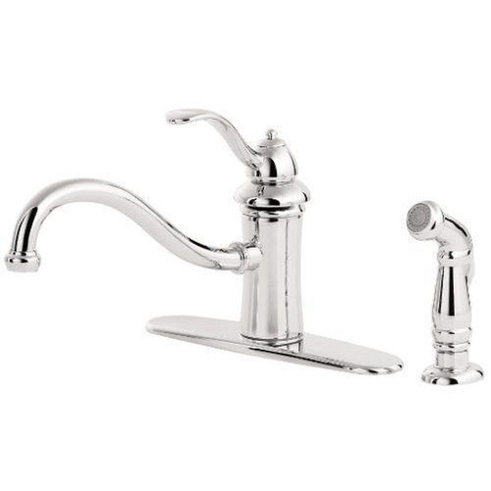 Pfister Polished Chrome Single Handle Kitchen Faucet 