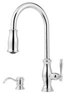 Pfister Polished Chrome Single Handle Pull Down Kitchen Faucet 