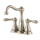 1.5 gpm Double Lever Handle Combination Lavatory Faucet in Brushed Nickel