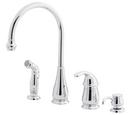 2.2 gpm Single Lever Handle Faucet Spray and Soap in Polished Chrome