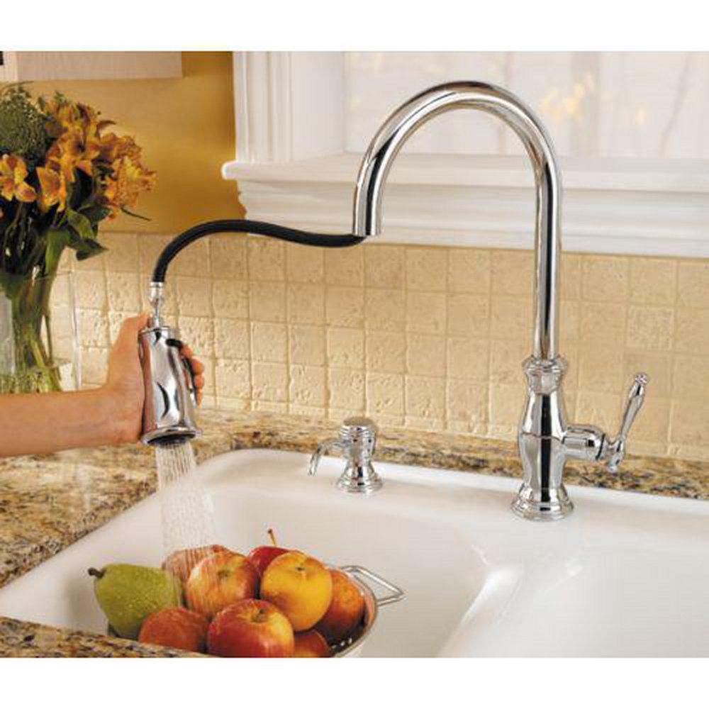 Pfister Stainless Steel Single Handle Pull Down Kitchen Faucet 