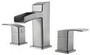 Widespread Lavatory Faucet with Double Lever Handle in Brushed Nickel