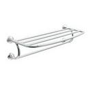 Moen Polished Chrome 24 in. Stainless Steel and Zinc Bathroom Shelf 
